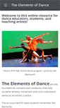 Mobile Screenshot of elementsofdance.org